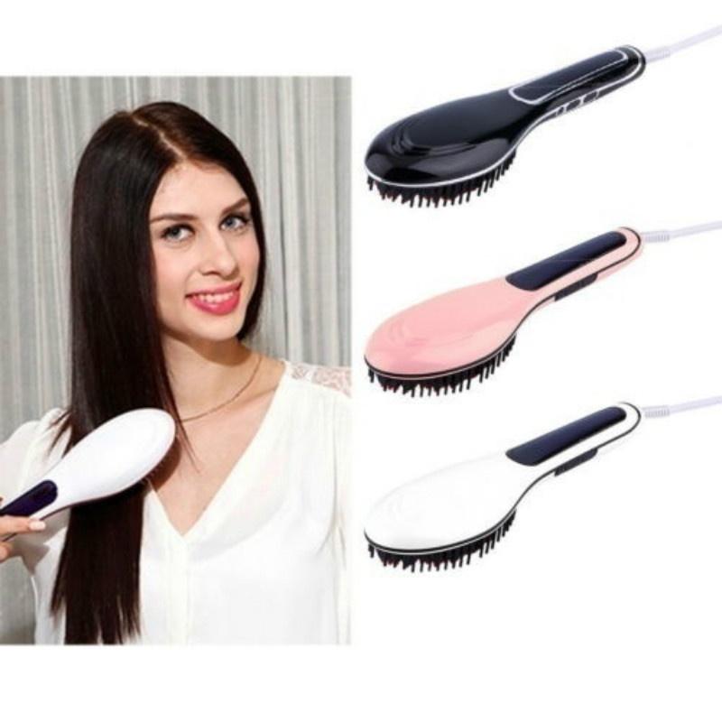 Elektrischer Haarglätter LCD-Ionenbürste Automatisches Haarstyling-Tool
