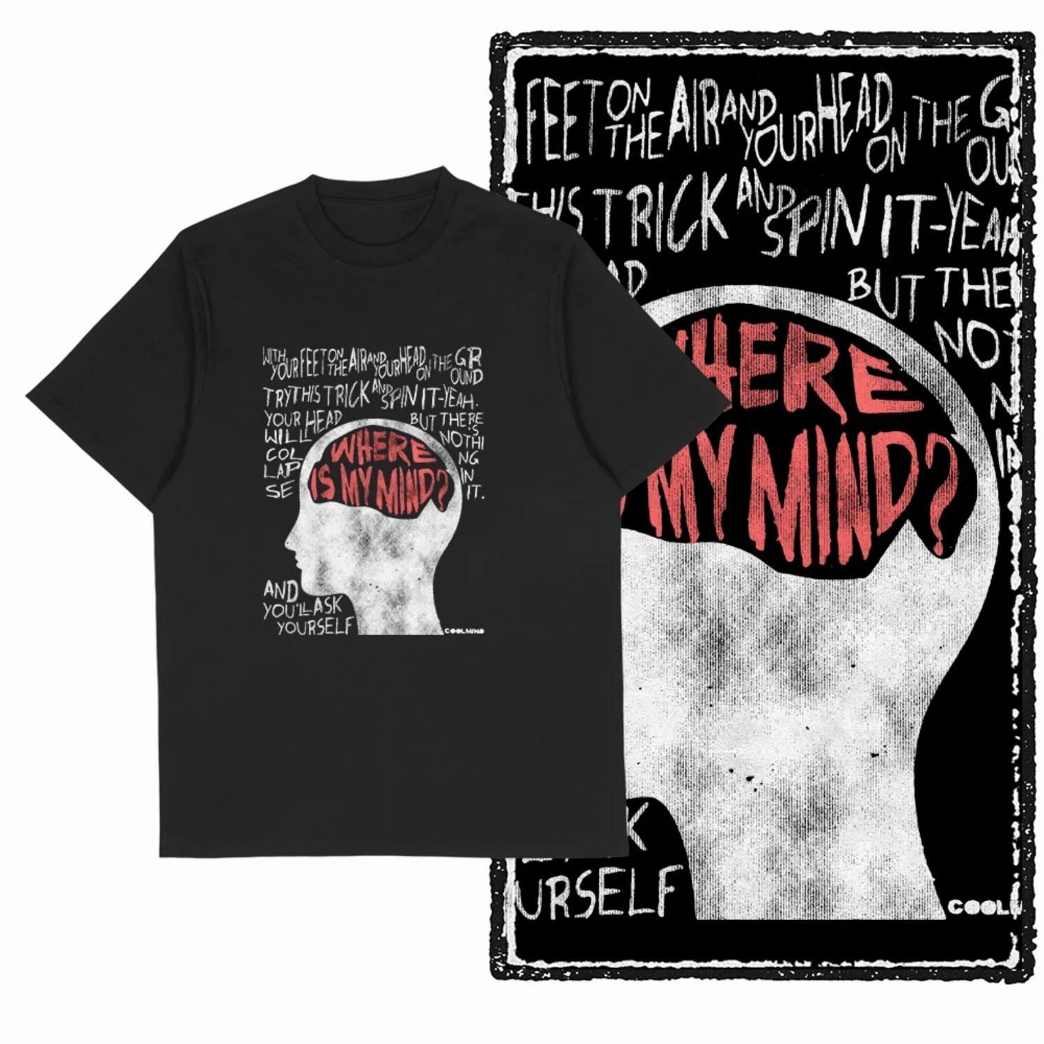 

Head Graphic Cotton TShirt Casual Streetwear Hipster Mens Style S чёрный