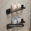Punch-Free Wall-Mounted Bathroom Slipper Rack and Draining Storage Hanger