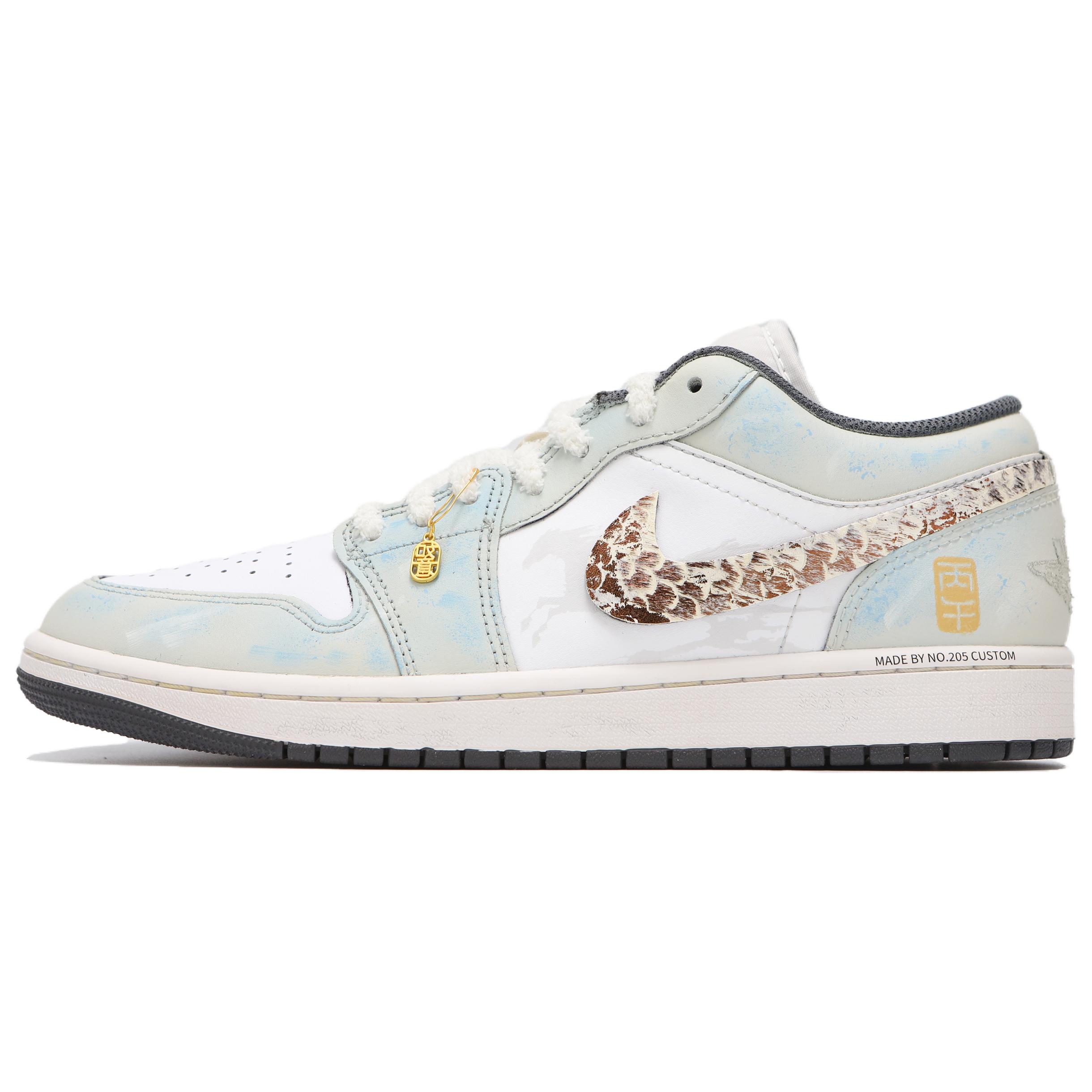 

Jordan Air Jordan 1 Abrasion Resistant Abrasion Resistant Low top Vintage Basketball Shoes Men s Gray Blue 553558-044(Teamfour-) 43