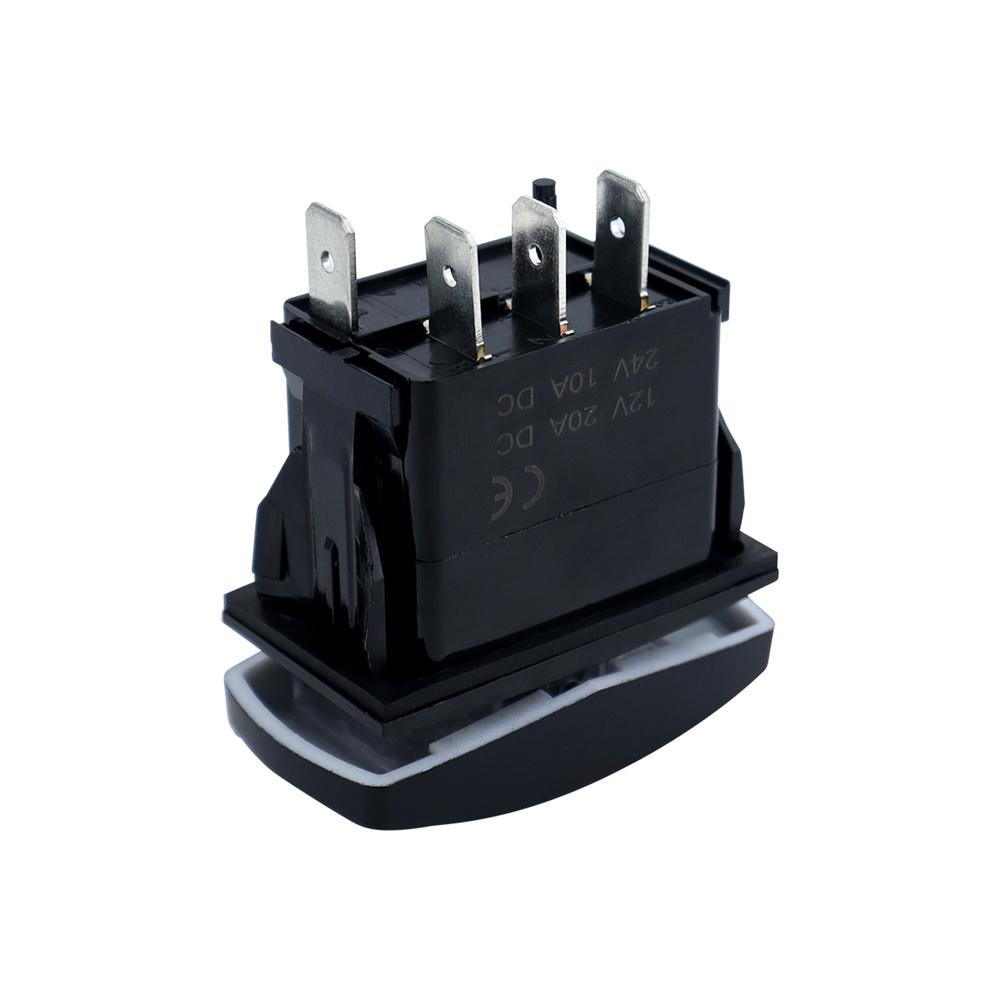 Turn Signal Rocker Switch w/ Flasher For ATV UTV Off-Road Pickup Boat Motorcycle