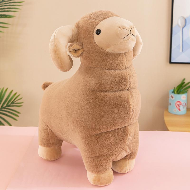 

Cute rabbit fur simulation cashmere toy cartoon doll TV cabinet ornament bedside ornament for children s gifts 40cm