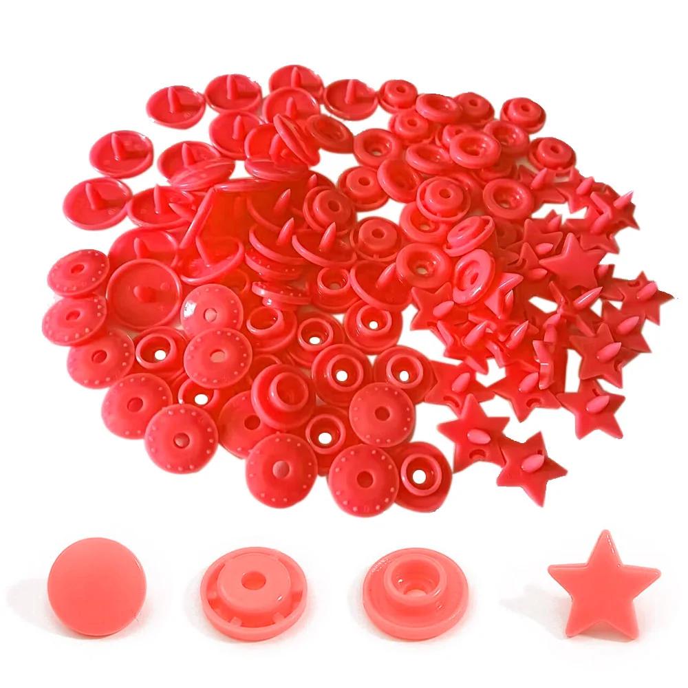 25-100 Sets Sternform T5 Kunststoff Druckknöpfe Für Kleidung DIY Bekleidung Druckknöpfe Verwendet für Windeln/Lätzchen/Taschen/Ordner/