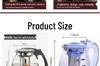 Large Heat-Resistant Glass Teapot with Filter for Flower Tea