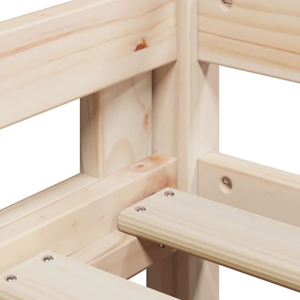 Bunk Bed without Mattress 90x190 cm Solid Pine Wood