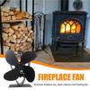 Stove Fan Fireplace Blower Non Electric Thermal Burning Stove Fan Warm Air Circulating Blower Sturdy Wood Log Burner Fan Stove