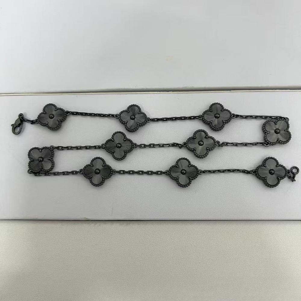 Four-leaf Clover Ten-flower Necklace Thin Light Luxury Ins High-end Collarbone Chain