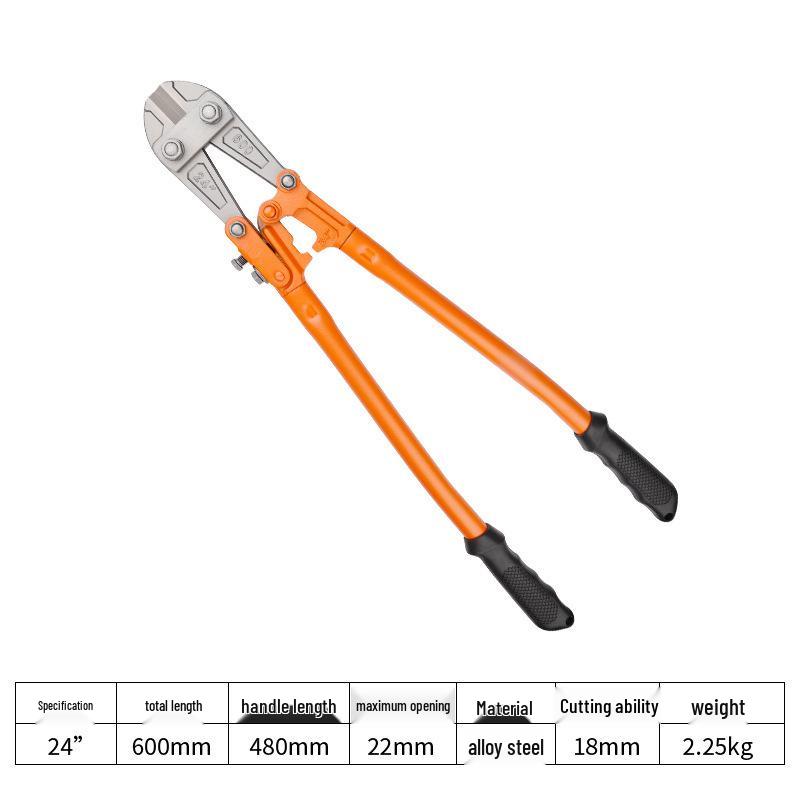 High Leverage Eagle Beak Wire Cutters - Heavy-Duty Pliers for Cutting Steel, Iron, and Rebar