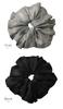 VINGTAINE Wrinkled Ruffled Hair for Scrunchie, Big, Chic, Voluminous, Accessory, Simple, Casual, Adults, HS-207-GY