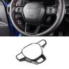 Carbon Fiber Car Steering Wheel Decor Cover Trim For Honda CR-V CRV 2023 2024