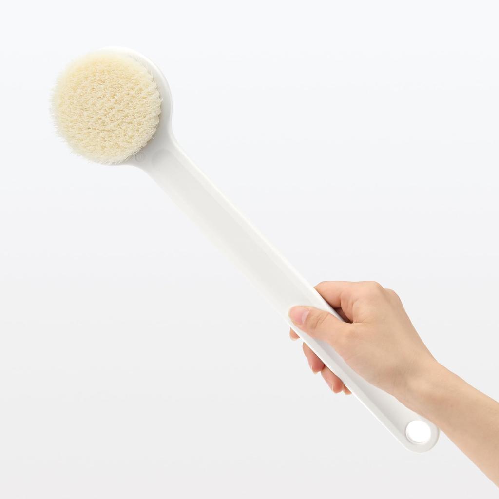 MUJI Polypropylene Shower 37cm in OEA29A3S Brush, White, Approx. Length,