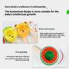 Wooden Cartoon Animal Suspension Ball Blower Children'S Early Education Puzzle Parent-Child Games Training Lung Capacity Toys