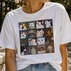 Cute Cats Grid T-shirt | Cartoon Cat Faces Collage Tee, Funny Cat Grid Shirt, Cat Lover Gift