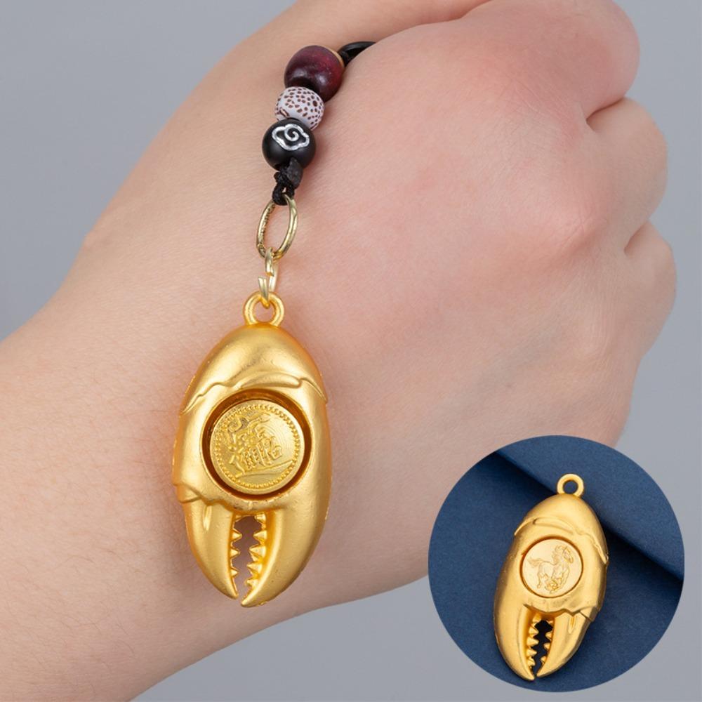 Hanging Rotating Keychain Chinese Style Car Keychain Creative Zodiac Keychain  Gift