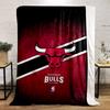 Chicago Bulls Logo Decke, Rote und Schwarze Stil Flanelldecke für Schlafzimmer, Wohnzimmer, Sofa und Nickerchen-Sofas