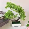 Flowers Chrysanthemum Simulated Green Plants Bonsai Desktop Decoration