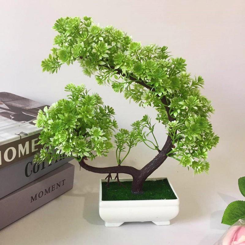 Flowers Chrysanthemum Simulated Green Plants Bonsai Desktop Decoration
