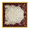 Spring and summer flower square scarf decorative printing travel shawl spot girls satin simulation silk versatile 91cm silk scarf
