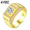 Rings, Domineering Men'S Diamond Rings, Full Diamond Micro-Set Rings, Silver Jewelry.