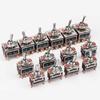 Self Reset/Self-locking Rocker Switch 2/3/4/6/8/9/12Pin Copper Pin Toggle Switch High Current 32A 250VAC Power Button Switch