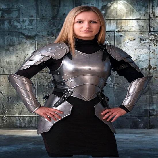 Женский Костяной Доспех Фэнтези Костюм для Женщин Средневековый Косплей Нагрудник LARP Костюм Наряд для Ренессансного Фестиваля