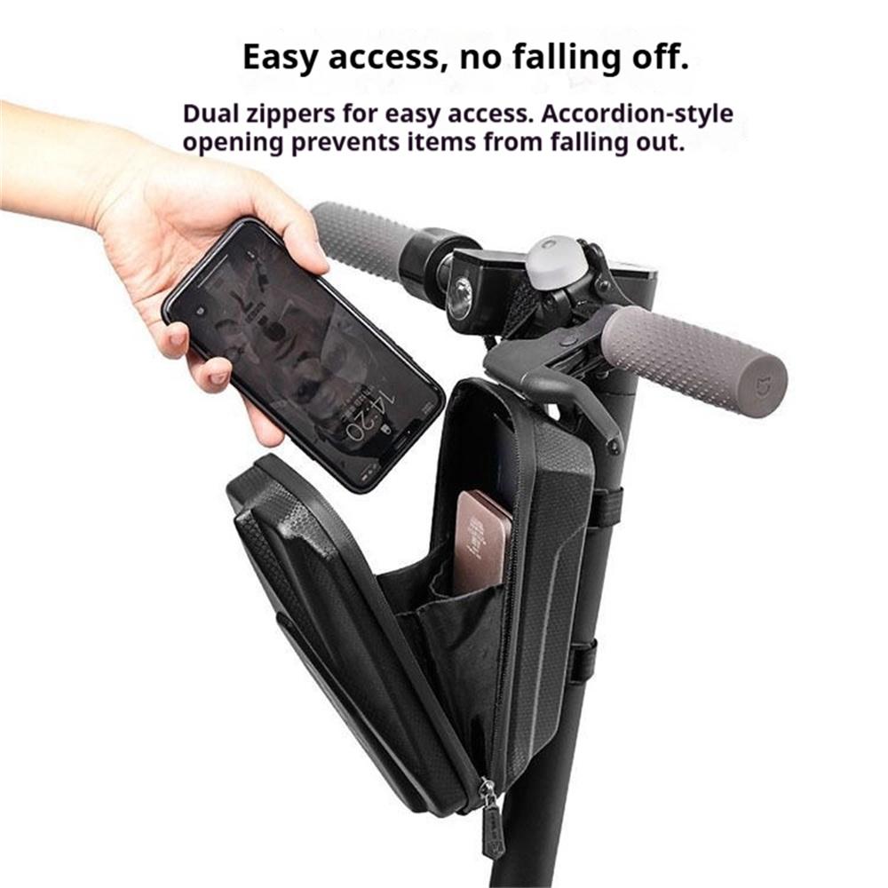 3L Large Capacity Electric Front Bag Waterproof EVA Hard Shell Bags Handlebar Hanging Bag Storage Accessories For Scooter