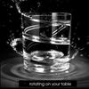 Spinning Whisky Glass Whiskey Tumblers, Old Fashioned Scotch & Bourbon Glasses