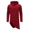 Casual Fashion Irregular Hooded Plus Size Men Daily Sweatshirt