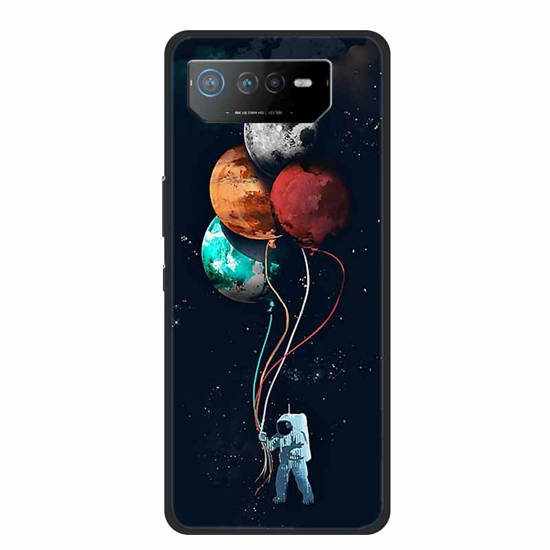 Für Asus ROG Phone 6 Pro Hülle Phone6 Pro Coque Schwarzes TPU Silikon Weiche Rückabdeckung Hülle Für Asus ROG Phone 6D Ultimate Handyhülle