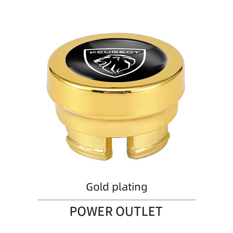 Car Cigarette Lighter Cover DustProof Decoration Cap For Peugeot 2008 207 5008 4008 208 3008 308 107 508 406 407 307 206 301 408