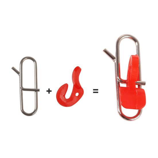 10Pcs Fishing Power Clips Stainless Steel Quick Change Lure Clip Fishing Snap Connector for Freshwater Saltwater