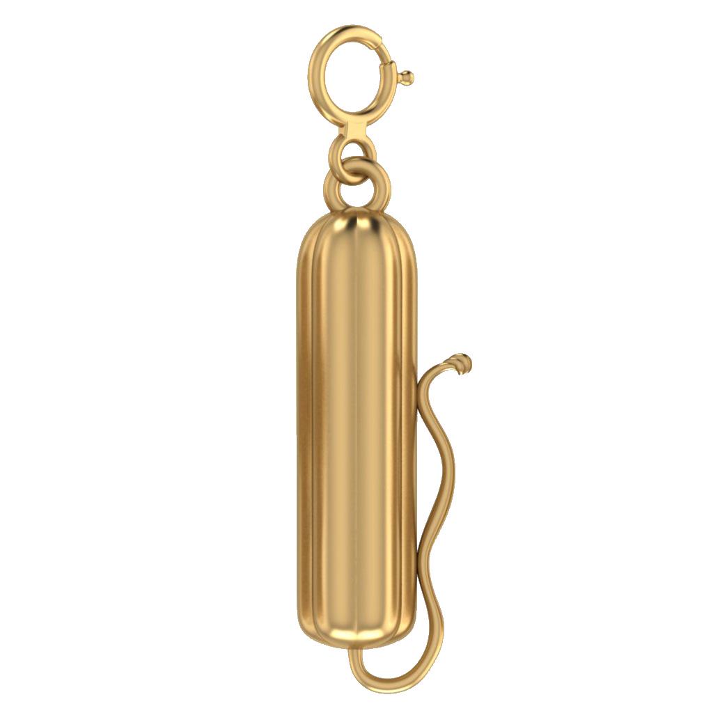 European & American 18K Gold Stainless Steel Shell Pendant for DIY Boots
