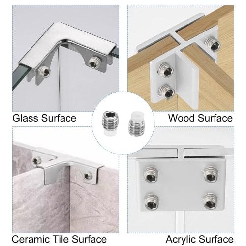 PATIKIL M6 x 10mm Nylon Tip Set Screws, Pack of 5, Metric Hex Socket Head Cup Point Anti-Slip Set Screws, Internal Hex Drive Hardware, 304 Stainless S