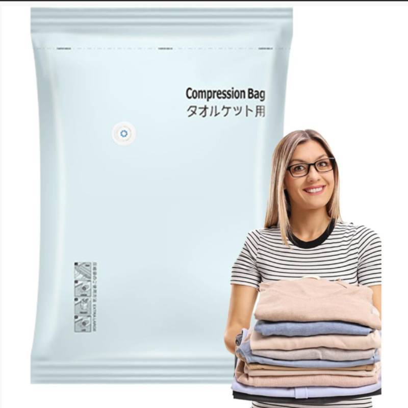 Vacuum Storage Bag For Clothes And Comforters With Pa Pe Material For Home Organization Storage