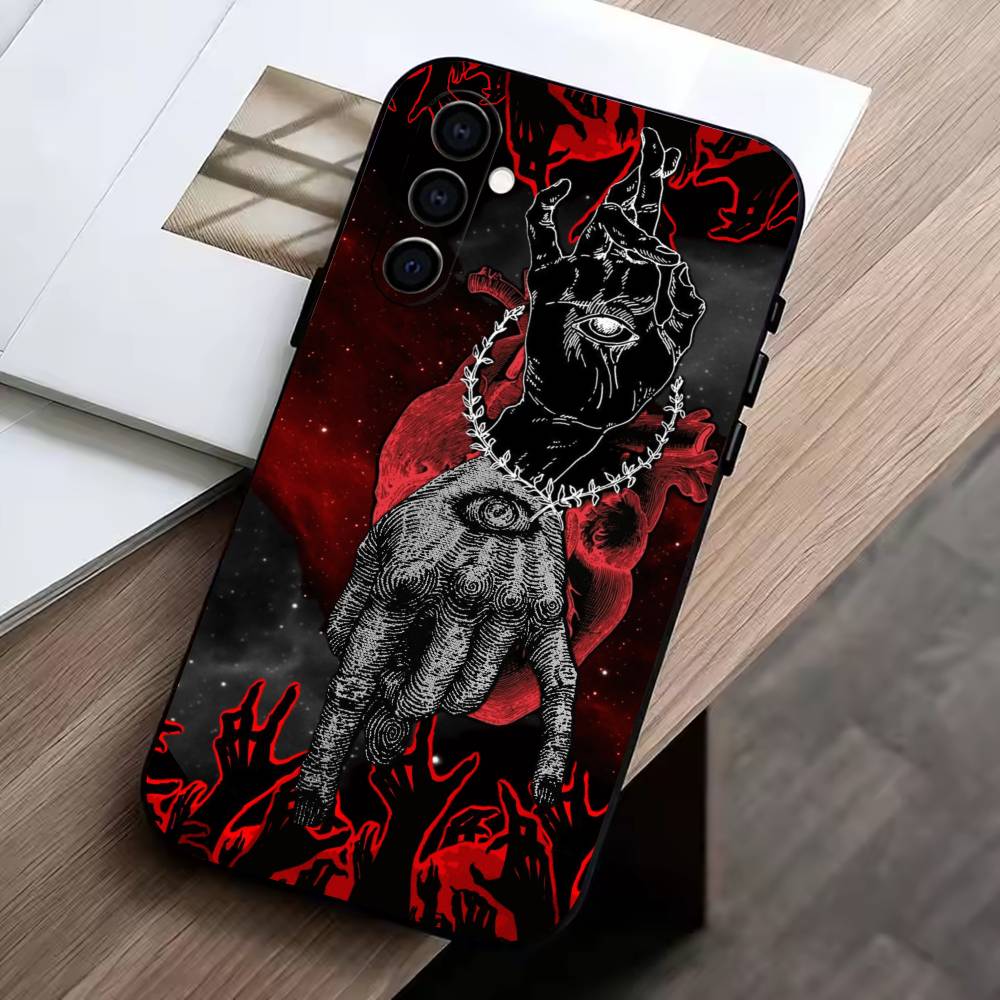 

C-Cute Emo Goth Чехол для телефона Samsung Galaxy A73,A72,A71,A70,A53,A52,A51,Другие Мягкий Черный Чехол Samsung a41
