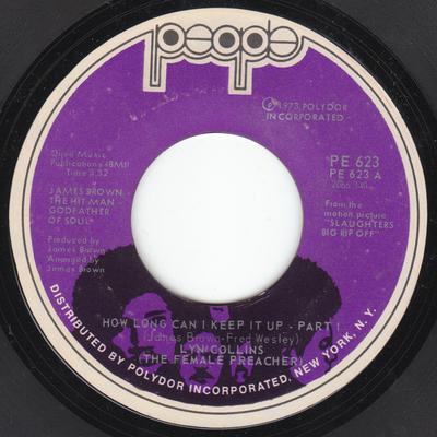 7inch Record LYN COLLINS - How Long Can I Keep It Up PE623 People 1973 US Obi Soul/Funk Used