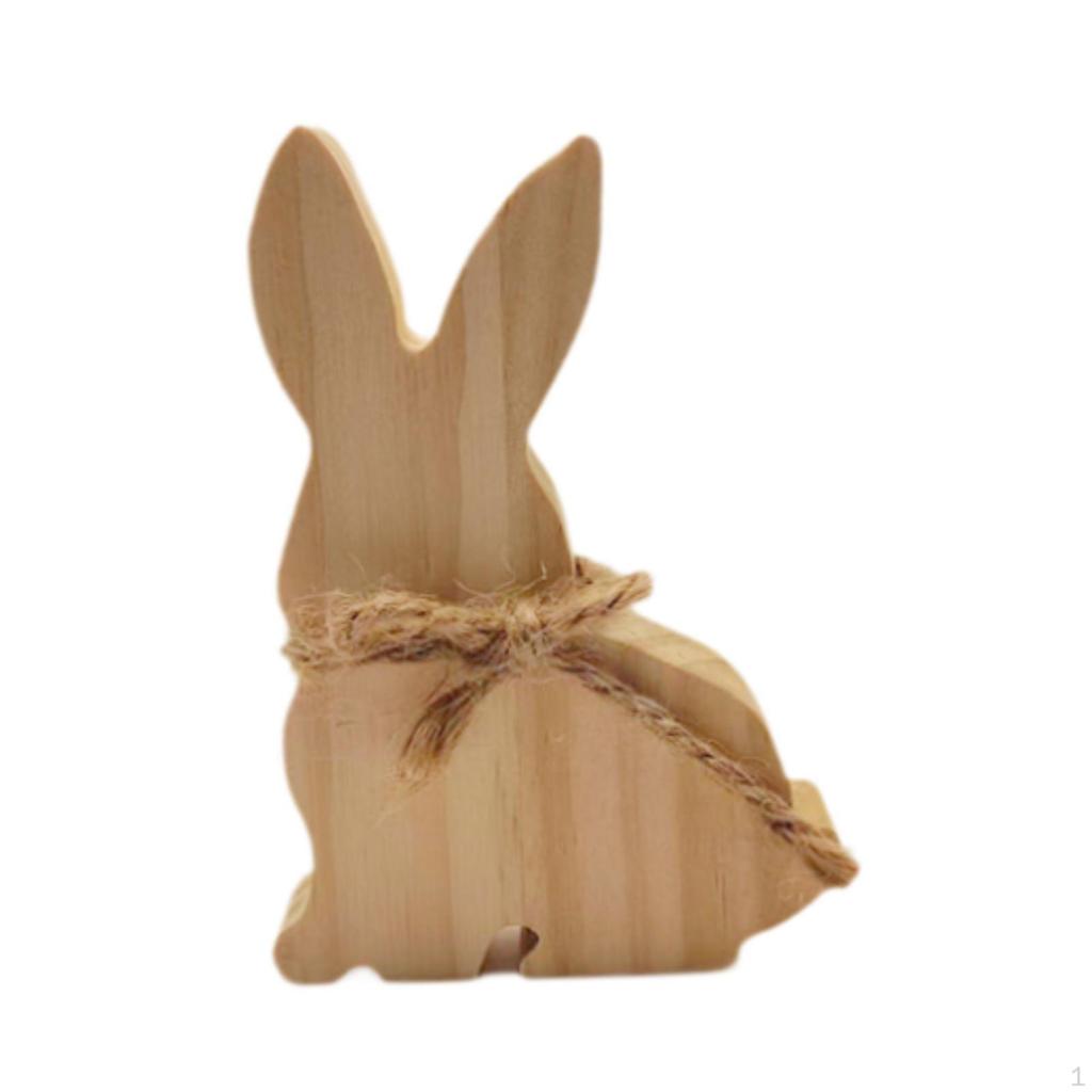 Bunny Wood Cutout for Festive Tabletop Decor In Offices