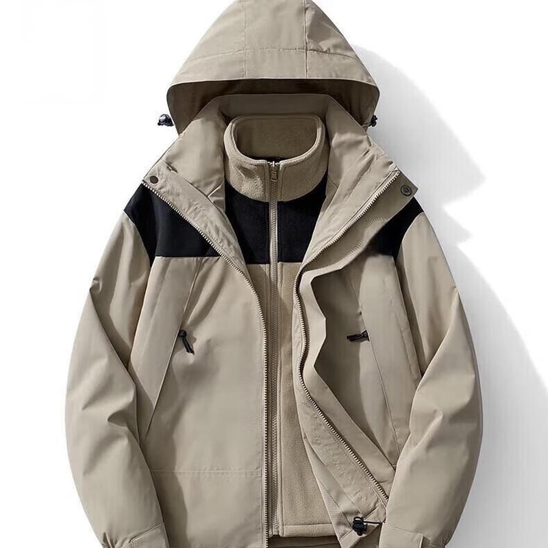 Weildun 3-in-1 Couple Windproof Waterproof Warm Jacket M