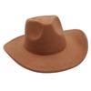 Ins Style Big-Brimmed Top Hat, Solid Color Jazz Hat, Men'S And Women'S Felt Hats, Simple Woolen Hats, Old-Fashioned Fedora Hats