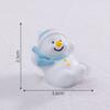Cute Micro-landscapes Snowball FightsChristmas Snowman Dolls Decorations, Crystal Bottles Accessories Mini Trinkets