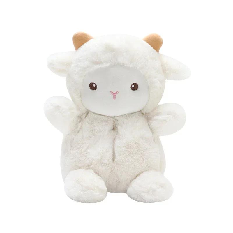 Car Mounted Fixed Tissue Box Cute Plush Doll Shape Lamb and Pig Shape Doll Hanging Decoration Tissue Holder Tissue Box Car Decor