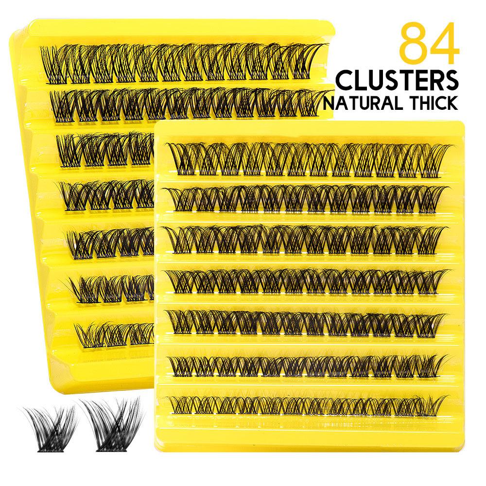 Segmented Multi-Haired False Eyelashes Single Cluster Large Capacity Daily Makeup Grafting Eyelashes