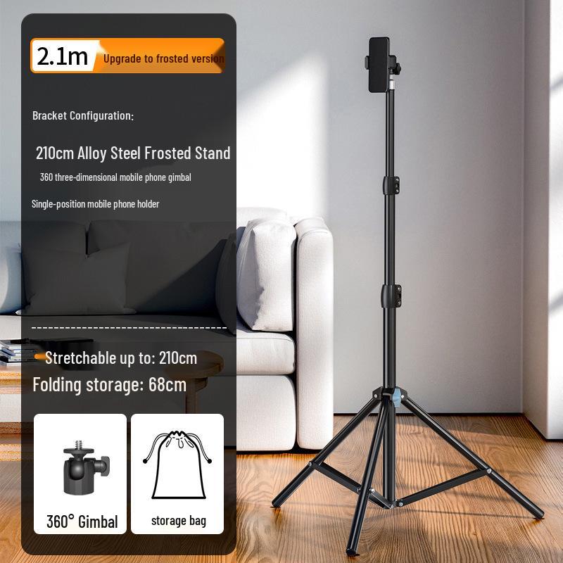 Telescopic Phone Holder Tripod for Live Streaming & Photography