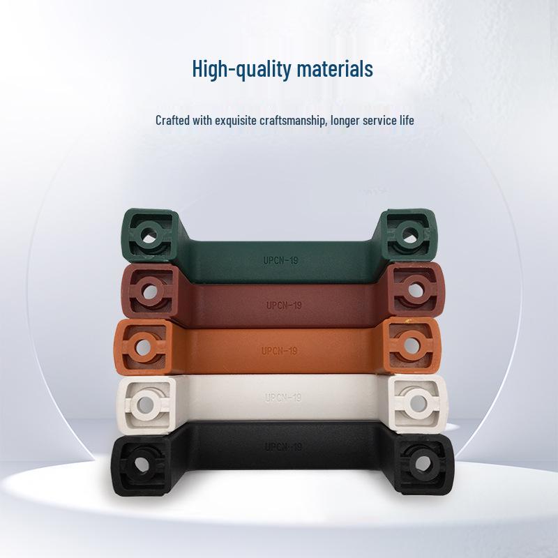 Resin Exterior Square Nylon Handle UPCN21/19/26/27/28 - Black/White/Metallic/Red/Green.