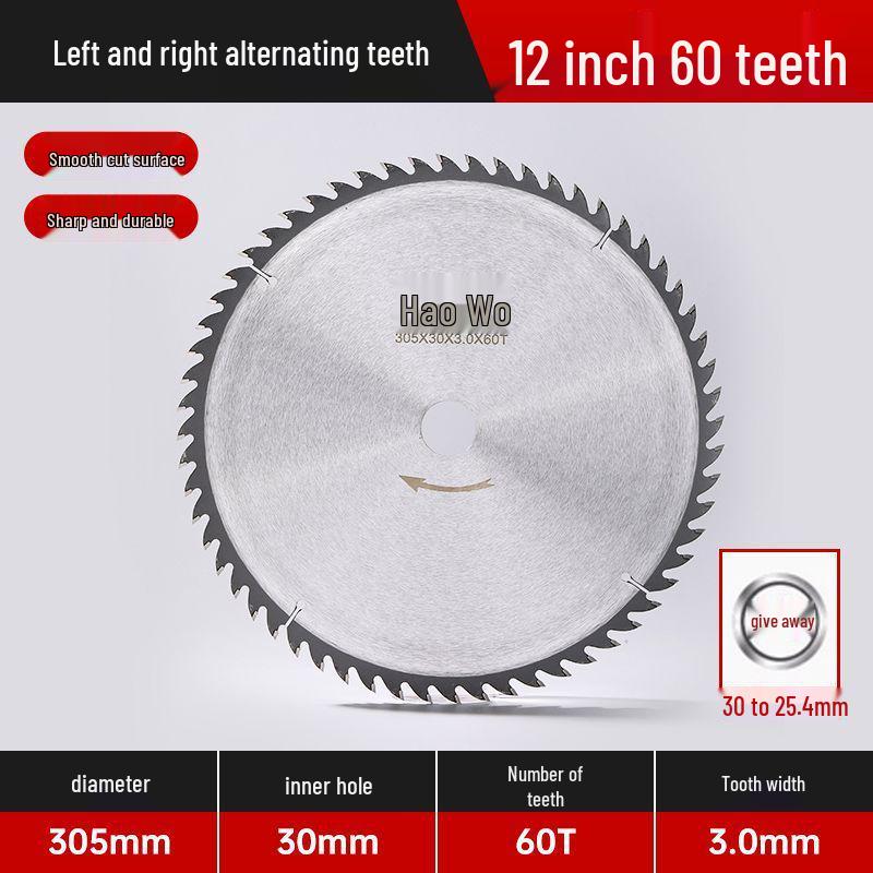 Carbide Saw Blades for Wood & Aluminum: 4, 5, 7, 12-inch Discs for Angle Grinders & Handheld Cutters