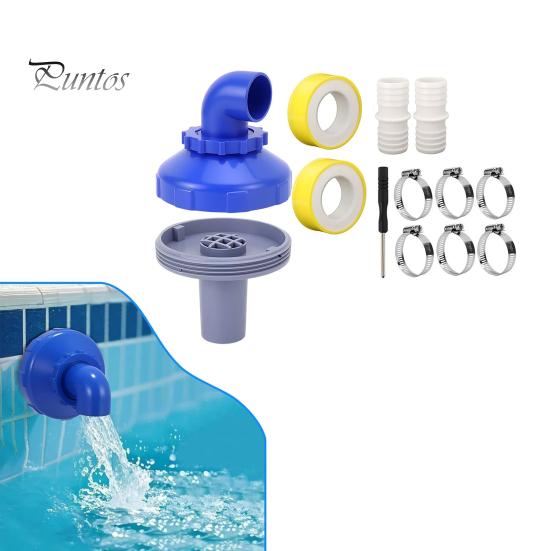 Swimming Pool Water Outlet 360 Degree Swivel Rotatable Jet Nozzle, Inlet Nozzle Fitting Easy Install Pools Return for Intex Spa Spout Replacement