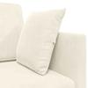 Floor Sofa Bed Cream 213 X 70 X 77 Cm Velvet