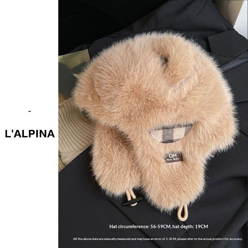 

Cute Bear Plush Hat for Women - Winter Warmth and Cold Protection Cycling Ear-Warming Hat