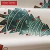 1PC Nuan Series Christmas Style Blackout Curtains Christmas Tree Pattern Printed Curtains for Bedroom Living Room Balcony Window for Home Decor