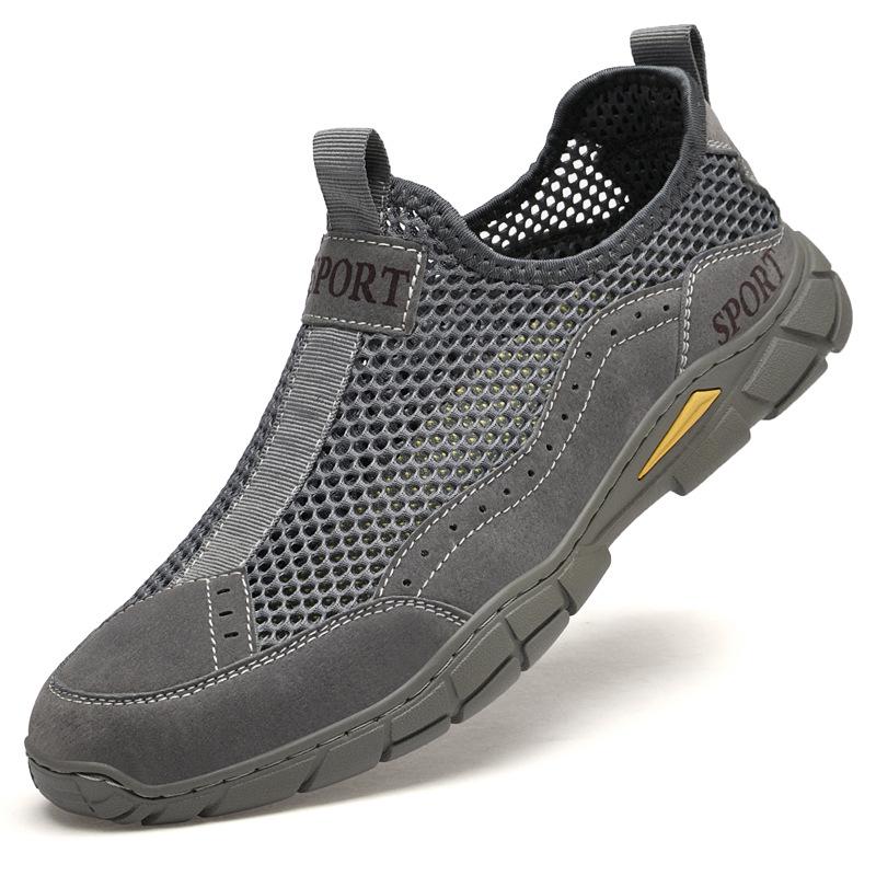 Men s Breathable Mesh Slip-on Shoes - Lightweight, Soft Sole for Walking and Travel Size 38